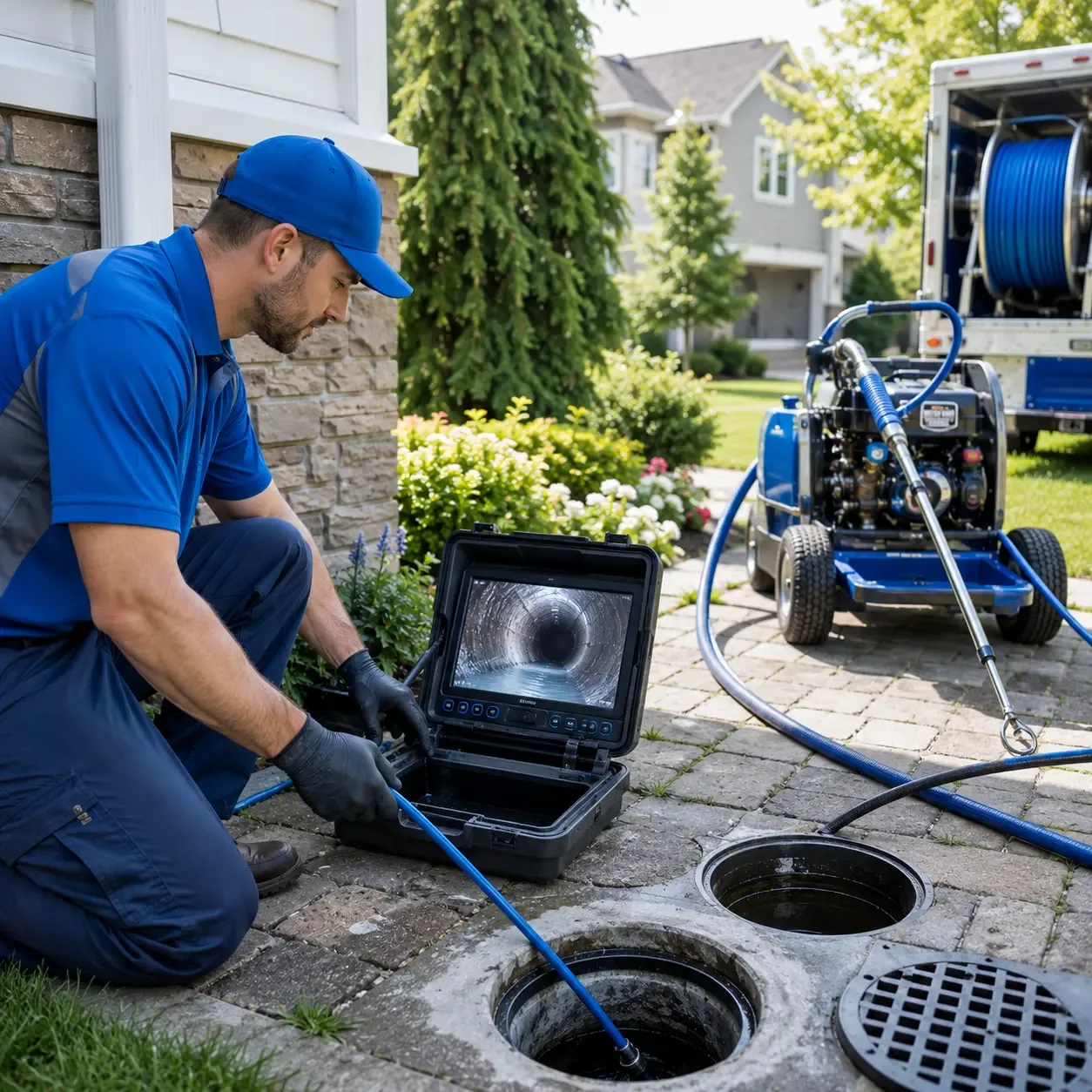 Outdoor drain cleaning professionals serving Tad, WV