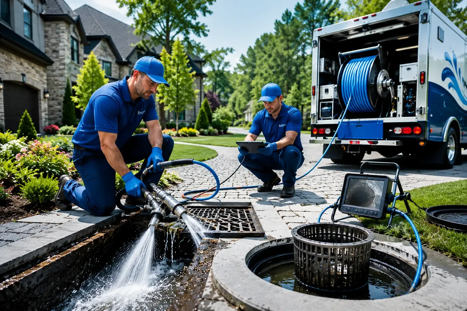 Local outdoor drain cleaning professionals in Tad, WV